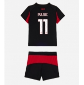 AC Milan Christian Pulisic #11 Hjemmebanetrøje Børn 2025-26 Kort ærmer (+ bukser)