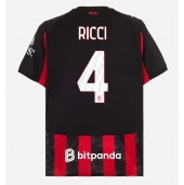 AC Milan Samuele Ricci #4 Hjemmebanetrøje 2025-26 Kort ærmer