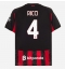 AC Milan Samuele Ricci #4 Hjemmebanetrøje 2025-26 Kort ærmer