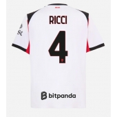 AC Milan Samuele Ricci #4 Udebanetrøje 2025-26 Kort ærmer