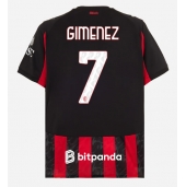 AC Milan Santiago Gimenez #7 Hjemmebanetrøje 2025-26 Kort ærmer