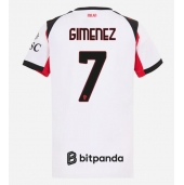 AC Milan Santiago Gimenez #7 Udebanetrøje Dame 2025-26 Kort ærmer