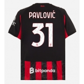 AC Milan Strahinja Pavlovic #31 Hjemmebanetrøje 2025-26 Kort ærmer