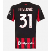 AC Milan Strahinja Pavlovic #31 Hjemmebanetrøje Dame 2025-26 Kort ærmer