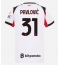 AC Milan Strahinja Pavlovic #31 Udebanetrøje Dame 2025-26 Kort ærmer