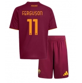 AS Roma Evan Ferguson #11 Hjemmebanetrøje Børn 2025-26 Kort ærmer (+ bukser)