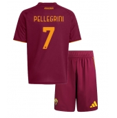 AS Roma Lorenzo Pellegrini #7 Hjemmebanetrøje Børn 2025-26 Kort ærmer (+ bukser)