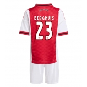 Ajax Steven Berghuis #23 Hjemmebanetrøje Børn 2025-26 Kort ærmer (+ bukser)