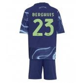 Ajax Steven Berghuis #23 Udebanetrøje Børn 2025-26 Kort ærmer (+ bukser)