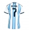 Argentina Rodrigo De Paul #7 Hjemmebanetrøje Dame VM 2026 Kort ærmer