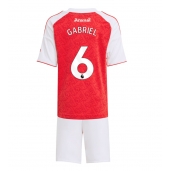 Arsenal Gabriel Magalhaes #6 Hjemmebanetrøje Børn 2025-26 Kort ærmer (+ bukser)