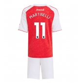Arsenal Gabriel Martinelli #11 Hjemmebanetrøje Børn 2025-26 Kort ærmer (+ bukser)