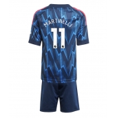 Arsenal Gabriel Martinelli #11 Udebanetrøje Børn 2025-26 Kort ærmer (+ bukser)