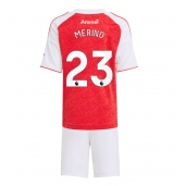 Arsenal Mikel Merino #23 Hjemmebanetrøje Børn 2025-26 Kort ærmer (+ bukser)
