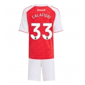 Arsenal Riccardo Calafiori #33 Hjemmebanetrøje Børn 2025-26 Kort ærmer (+ bukser)