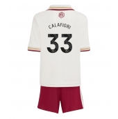 Arsenal Riccardo Calafiori #33 Tredje trøje Børn 2025-26 Kort ærmer (+ bukser)