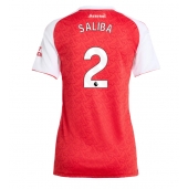 Arsenal William Saliba #2 Hjemmebanetrøje Dame 2025-26 Kort ærmer