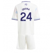 Aston Villa Amadou Onana #24 Tredje trøje Børn 2025-26 Kort ærmer (+ bukser)