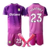 Aston Villa Emiliano Martinez #23 Målmand Tredje trøje Børn 2025-26 Kort ærmer (+ bukser)