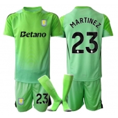 Aston Villa Emiliano Martinez #23 Målmand Udebanetrøje Børn 2025-26 Kort ærmer (+ bukser)