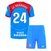 Atletico Madrid Robin Le Normand #24 Tredje trøje Børn 2025-26 Kort ærmer (+ bukser)
