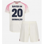 Bayer Leverkusen Alejandro Grimaldo #20 Udebanetrøje Børn 2025-26 Kort ærmer (+ bukser)