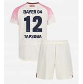 Bayer Leverkusen Edmond Tapsoba #12 Udebanetrøje Børn 2025-26 Kort ærmer (+ bukser)