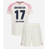 Bayer Leverkusen Eliesse Ben Seghir #17 Udebanetrøje Børn 2025-26 Kort ærmer (+ bukser)