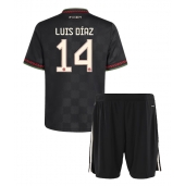 Bayern Munich Luis Diaz #14 Tredje trøje Børn 2025-26 Kort ærmer (+ bukser)