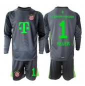 Bayern Munich Manuel Neuer #1 Målmand Udebanetrøje Børn 2025-26 Lange ærmer (+ bukser)