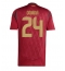 Belgien Amadou Onana #24 Hjemmebanetrøje EM 2024 Kort ærmer