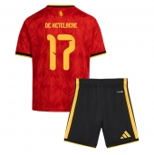 Belgien Charles De Ketelaere #17 Hjemmebanetrøje Børn VM 2026 Kort ærmer (+ bukser)