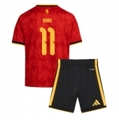 Belgien Jeremy Doku #11 Hjemmebanetrøje Børn VM 2026 Kort ærmer (+ bukser)