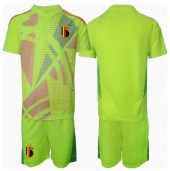 Belgien Målmand Udebanetrøje Børn EM 2024 Kort ærmer (+ bukser)