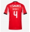 Benfica Antonio Silva #4 Hjemmebanetrøje 2025-26 Kort ærmer