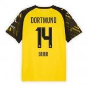 Borussia Dortmund Maximilian Beier #14 Hjemmebanetrøje 2025-26 Kort ærmer