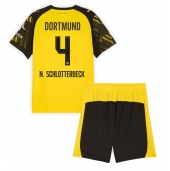 Borussia Dortmund Nico Schlotterbeck #4 Hjemmebanetrøje Børn 2025-26 Kort ærmer (+ bukser)