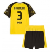 Borussia Dortmund Waldemar Anton #3 Hjemmebanetrøje Børn 2025-26 Kort ærmer (+ bukser)