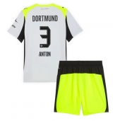 Borussia Dortmund Waldemar Anton #3 Udebanetrøje Børn 2025-26 Kort ærmer (+ bukser)