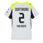 Borussia Dortmund Yan Couto #2 Udebanetrøje Dame 2025-26 Kort ærmer