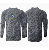 Brasilien Målmand Udebanetrøje Copa America 2024 Lange ærmer