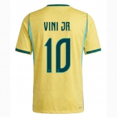 Brasilien Vinicius Junior #10 Hjemmebanetrøje VM 2026 Kort ærmer