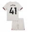 Chelsea Estevao Willian #41 Udebanetrøje Børn 2025-26 Kort ærmer (+ bukser)