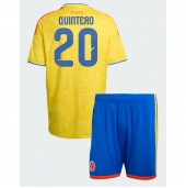 Colombia Juan Fernando Quintero #20 Hjemmebanetrøje Børn VM 2026 Kort ærmer (+ bukser)