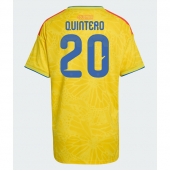 Colombia Juan Fernando Quintero #20 Hjemmebanetrøje Dame VM 2026 Kort ærmer