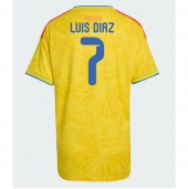 Colombia Luis Diaz #7 Hjemmebanetrøje Dame VM 2026 Kort ærmer