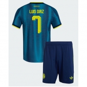 Colombia Luis Diaz #7 Udebanetrøje Børn VM 2026 Kort ærmer (+ bukser)