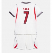 England Bukayo Saka #7 Hjemmebanetrøje Børn VM 2026 Kort ærmer (+ bukser)