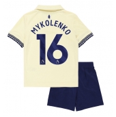Everton Vitaliy Mykolenko #16 Udebanetrøje Børn 2025-26 Kort ærmer (+ bukser)