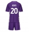 Fiorentina Moise Kean #20 Hjemmebanetrøje Børn 2025-26 Kort ærmer (+ bukser)